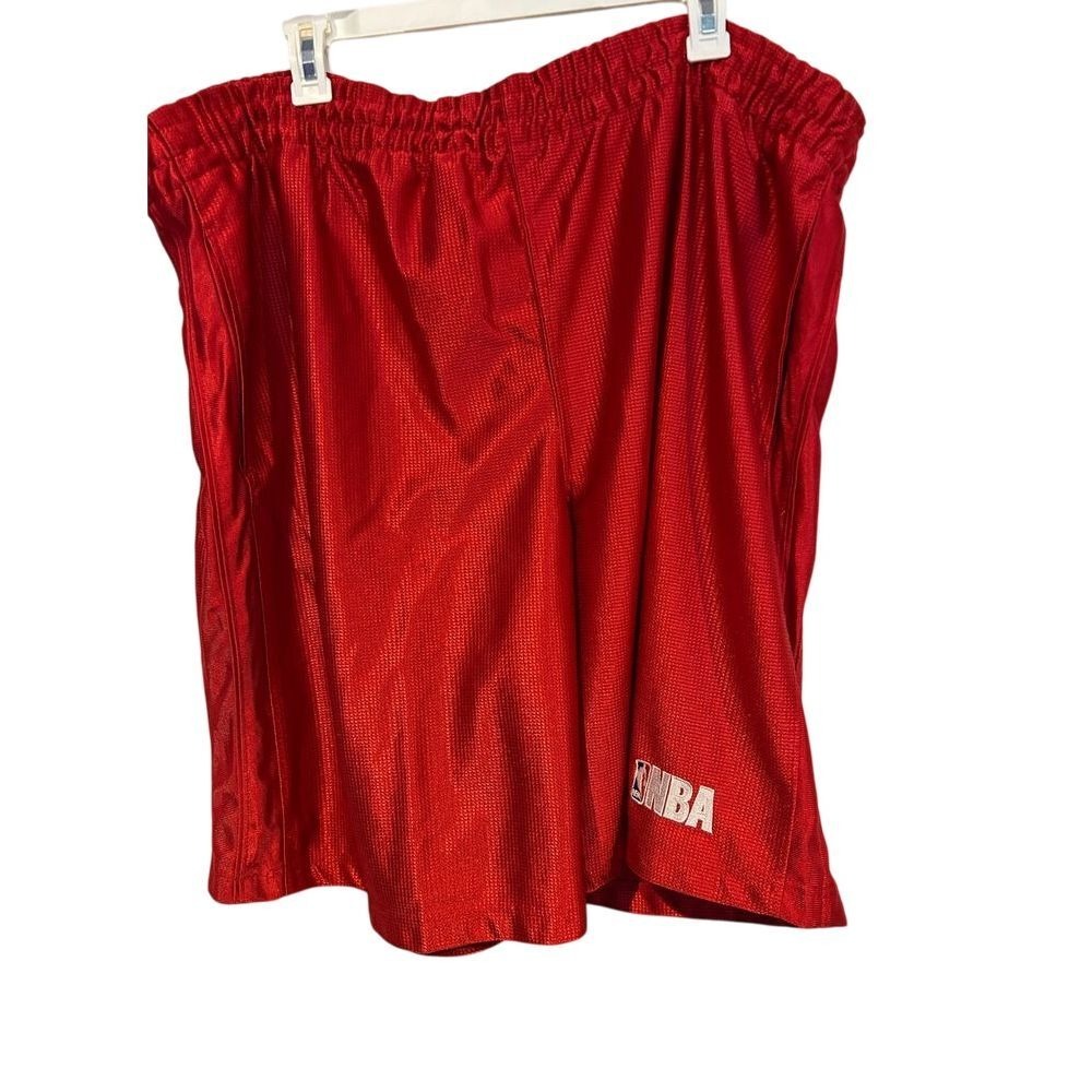 NBA Elevation Basketball Shorts‎ 2XL Men's Red Mesh Athletic Embroidered Logo